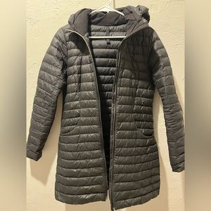 Black long lulu lemon winter coat